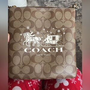 Coach Tan Signature Crossbody Bag